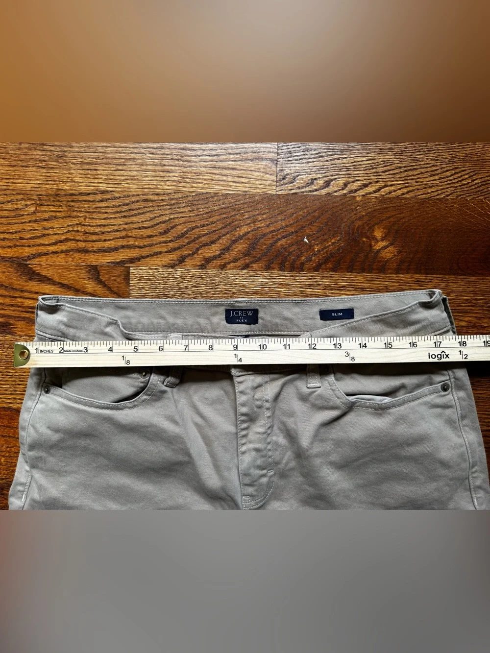 J.Crew Flex Slim Fit Garment Dyed 5 Pocket Pants 34x30 Taupe
